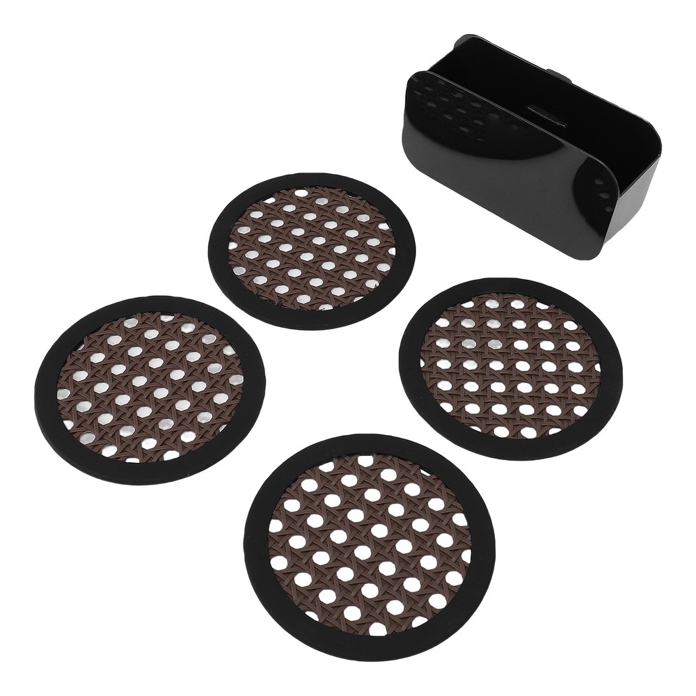 1-4PCS Elegant Silicone Coasters Set Heatproof Table Mat For Dining Room Kitchen
