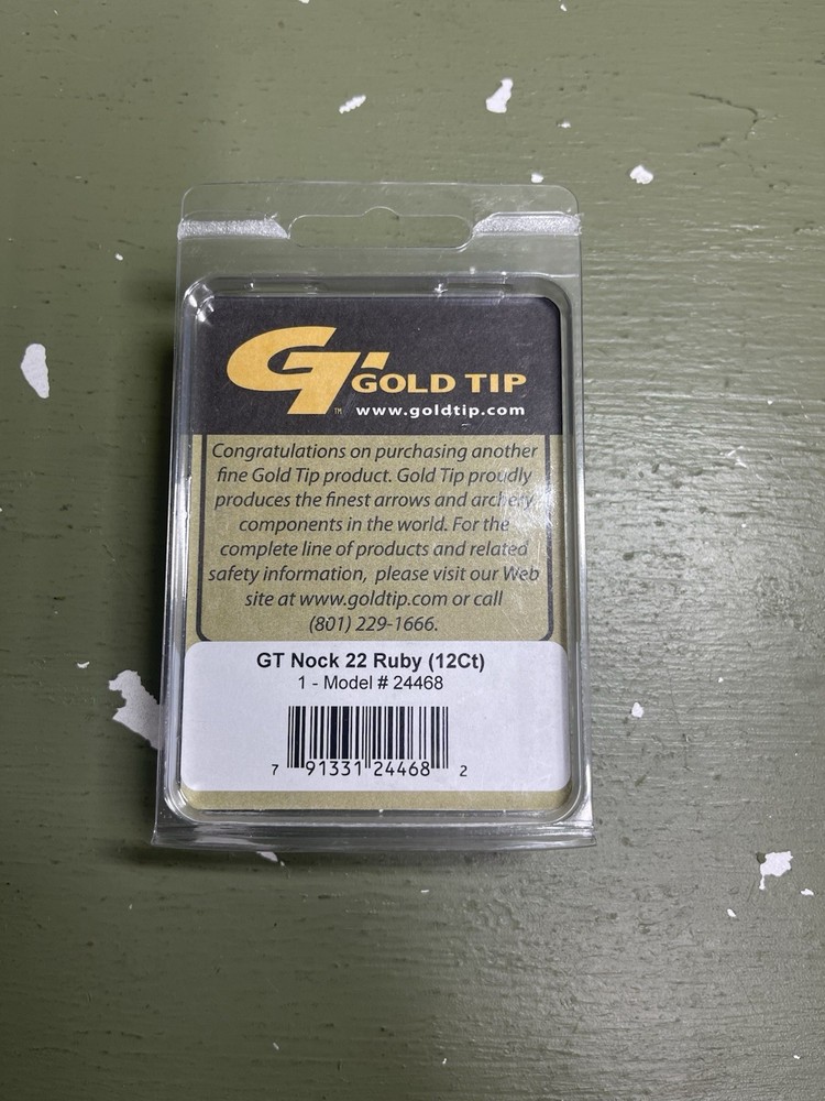 Gold Tip Nock 22 Ruby (12Ct).