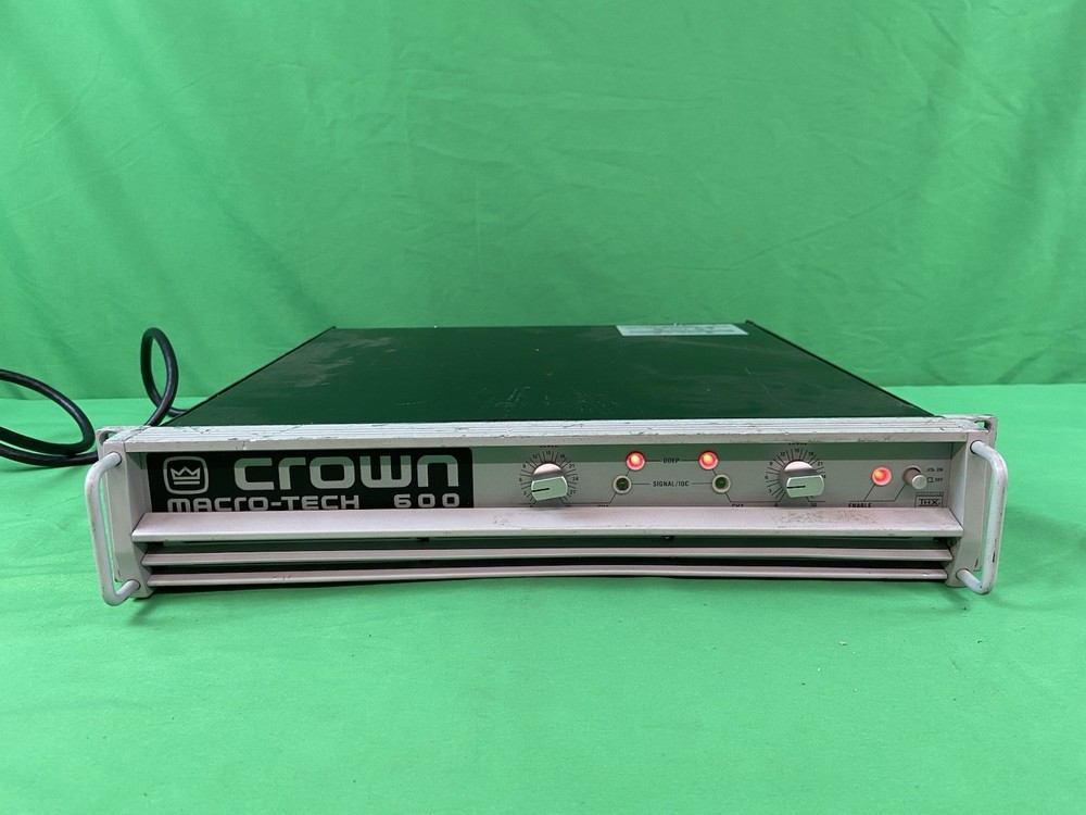 CROWN MACRO-TECH 600, 2 CHANNEL POWER AMPLIFIER