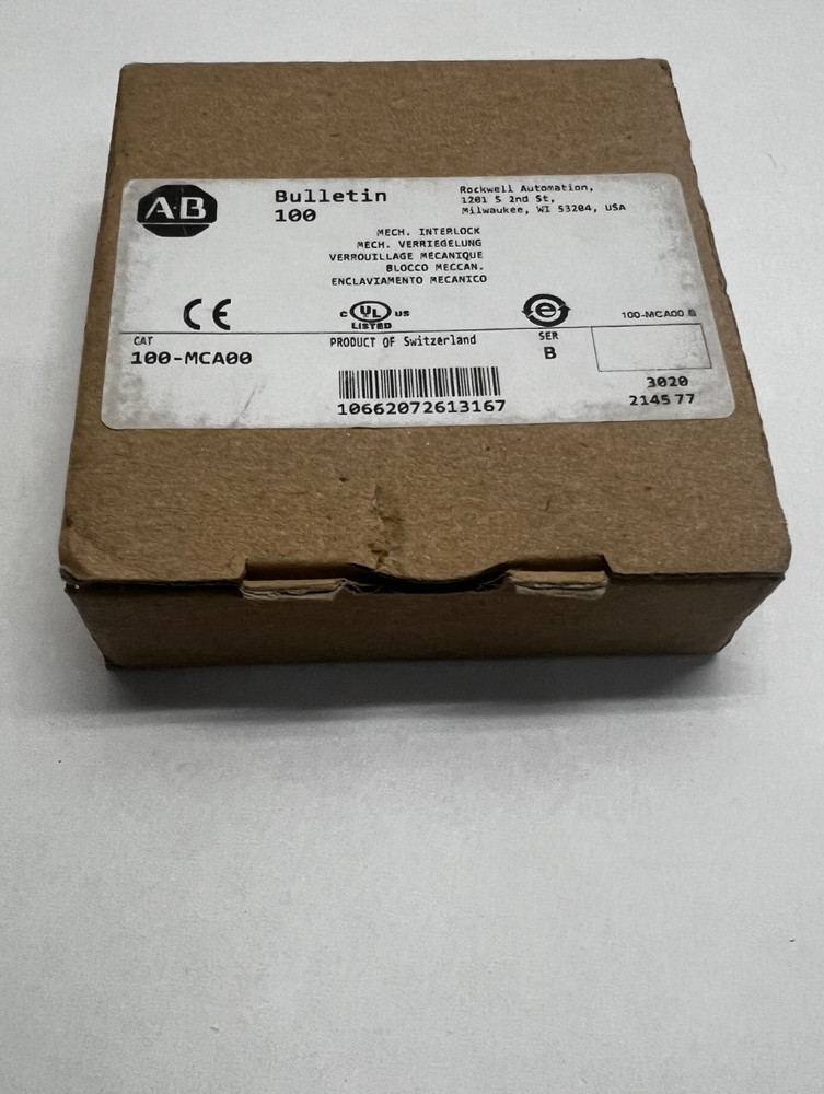 Allen Bradley 100–MCA00 Mechanical Interlock - NEW