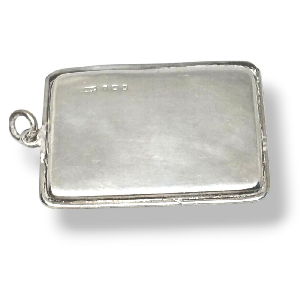 Antique english silver Stamp Holder