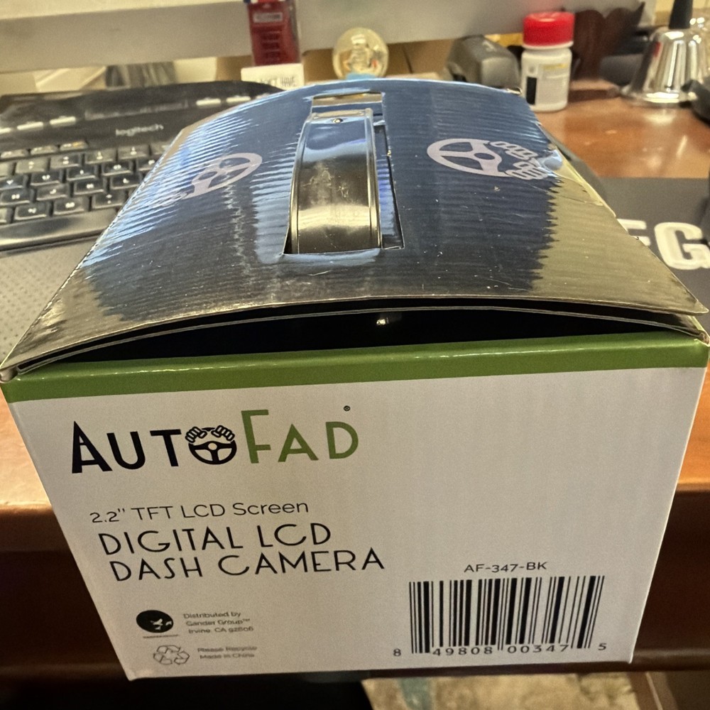 AutoFad Digital LCD Dash Camera 2.2" TFT LCD Screen Car Cam Windshield Mount