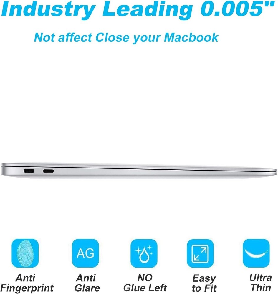 2-Pack Anti-Glare Matte Screen Protector for MacBook Air 13 with Touch ID