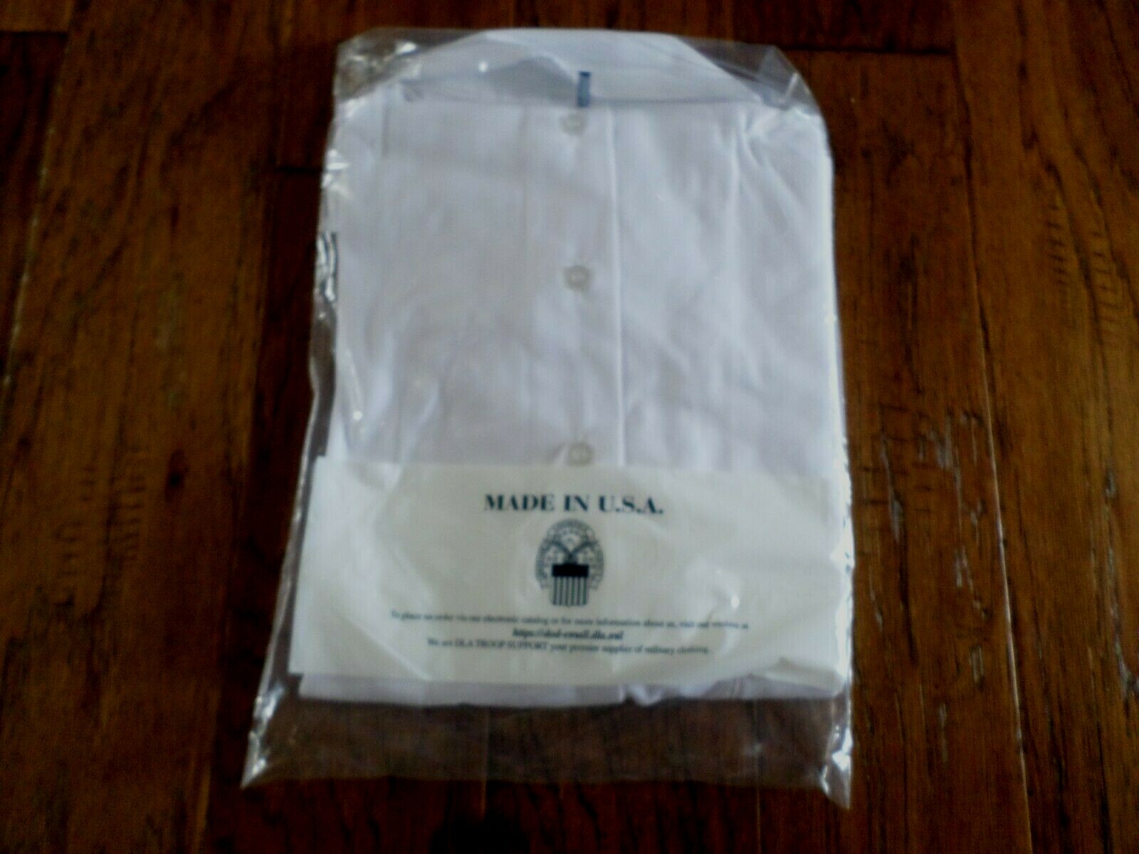 U.S. Military Army Issue Men's White Dress Shirt Short Sleeve