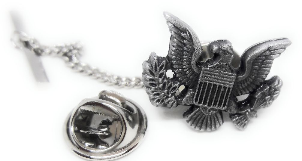 PEWTER COAT OF ARMS SHIELD TIE TACK / LAPEL PIN MFG. DIRECT PRICING!!!