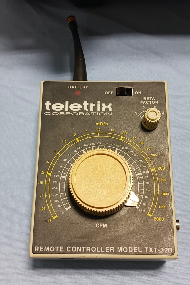 Teletrix Model TXR-32 Geiger Counter Simulator Radiation Detector Training Set