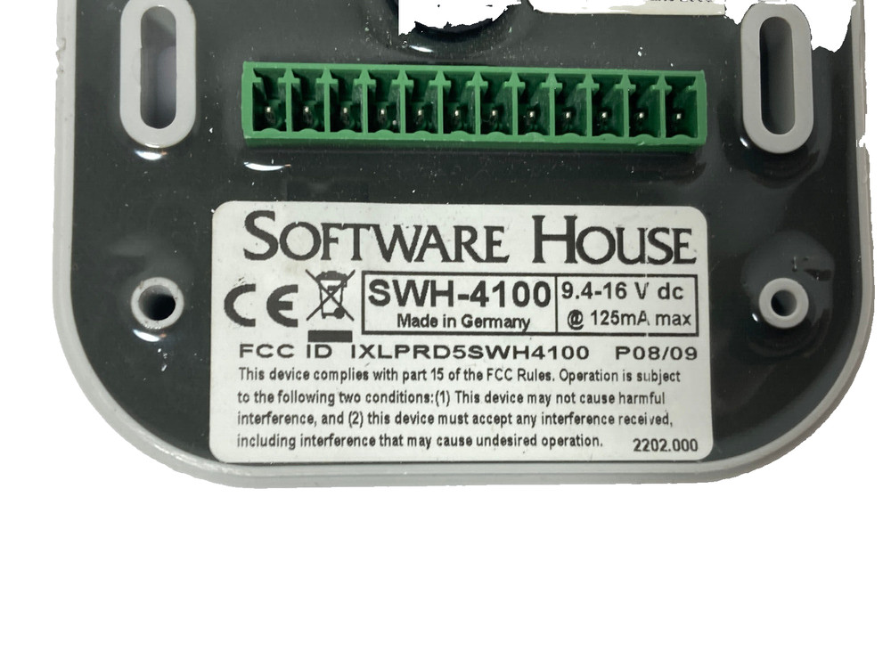 Software House SWH 4100 Access Control Unit Card Reader Indoor and Outdoor