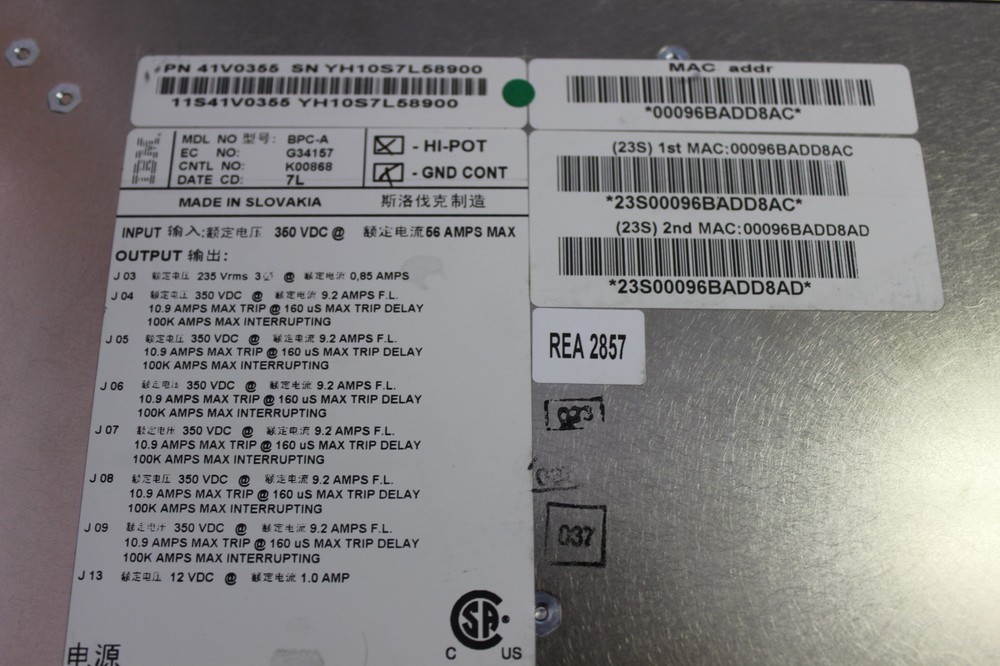 IBM 41V0355 BULK POWER CONTROLLER BPC-A