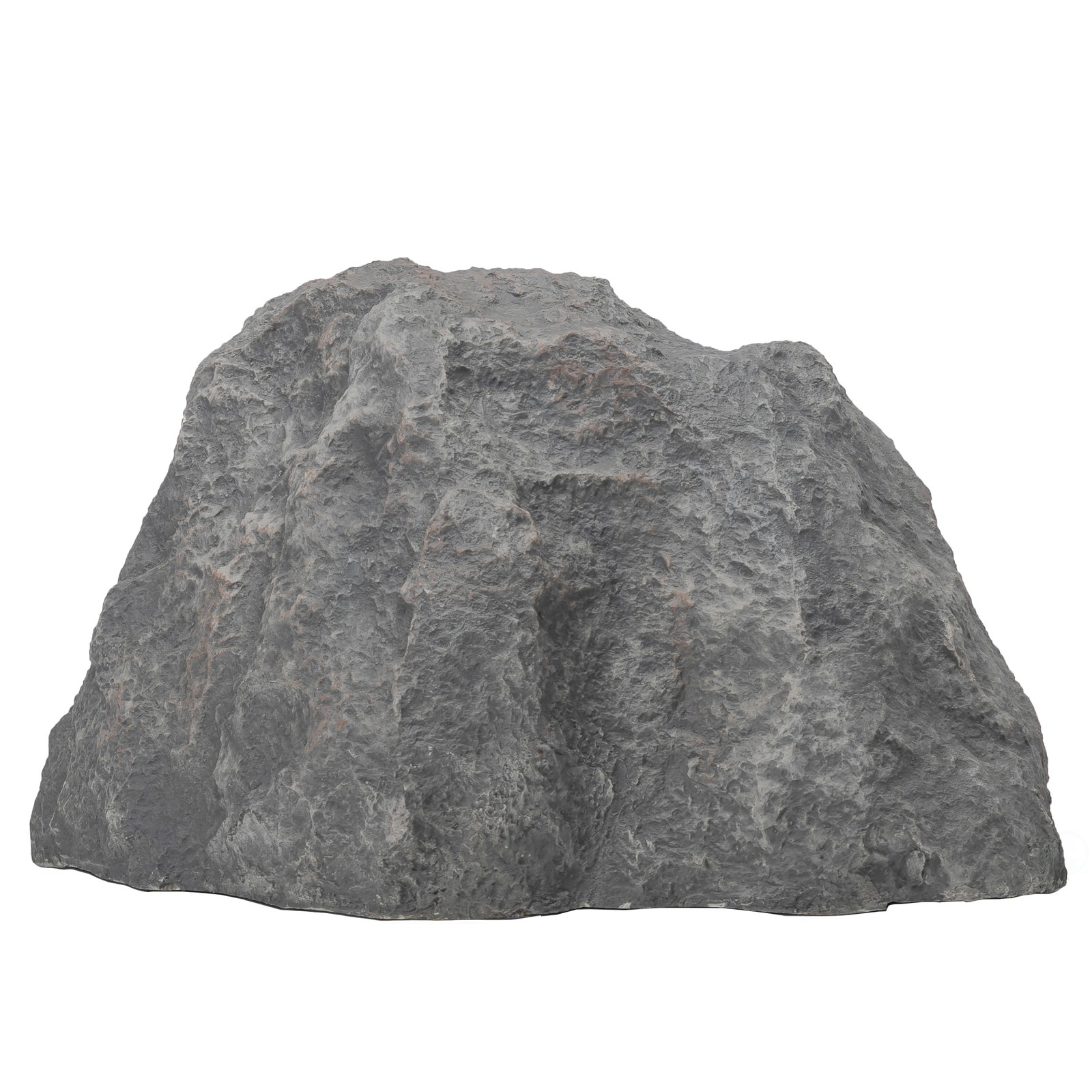 New Outdoor Artistic Artificial Faux Stone Rock, Granite Grey Fiberglass Stone