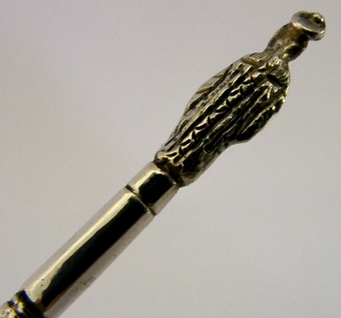 CHINESE EXPORT SILVER DIP PEN c1900 DESK ITEM ANTIQUE