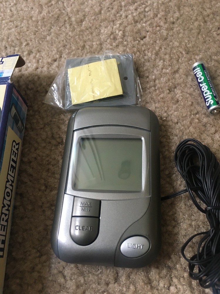 Digital Portable Thermometer with Sensor Gray Medical