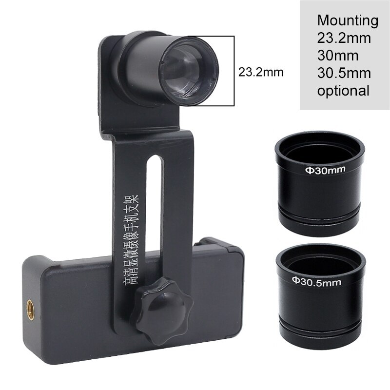 23.2mm Mounting Universal Microscope Stand Mount Bracket Adapter for Cellphone