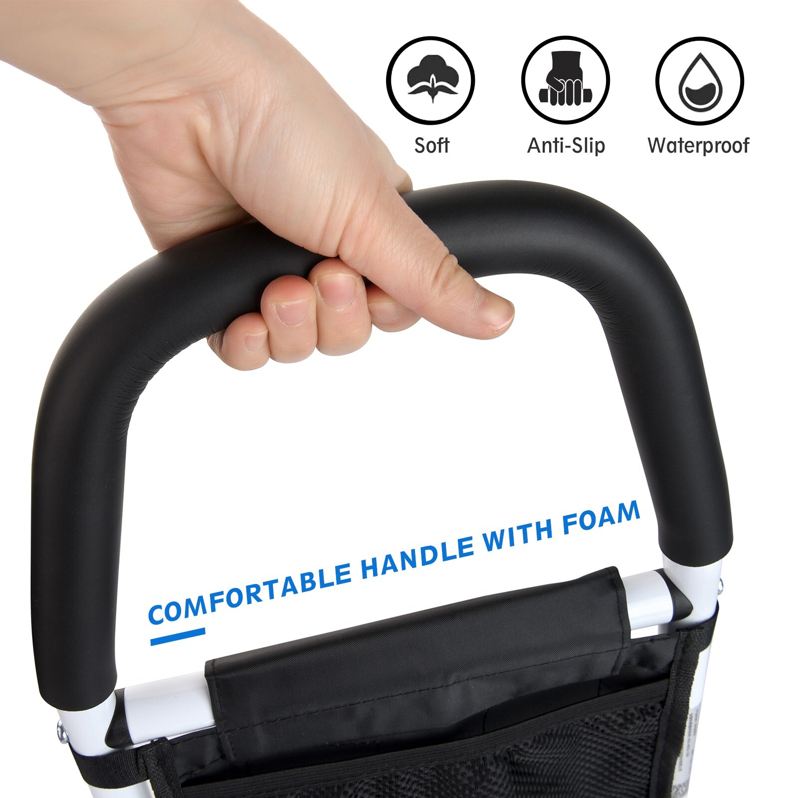 Medots Bed Assist Rail for Seniors,Handicap & Medical Recovery,Non-Slip Handle