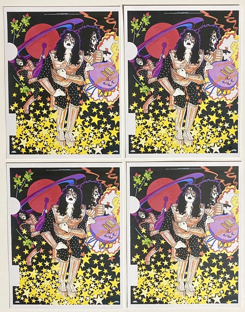 KISS - Ace Frehley Solo 4 Pack of 4.25”x 5.50” Postcards