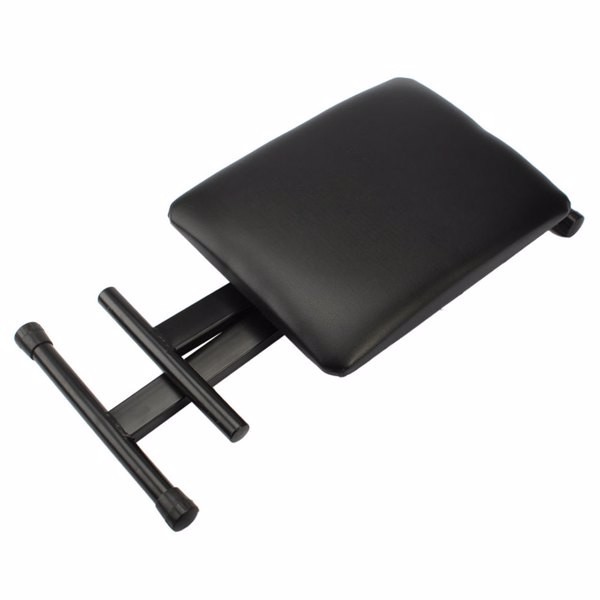 Adjustable Folding Piano Bench Stool Seat Black