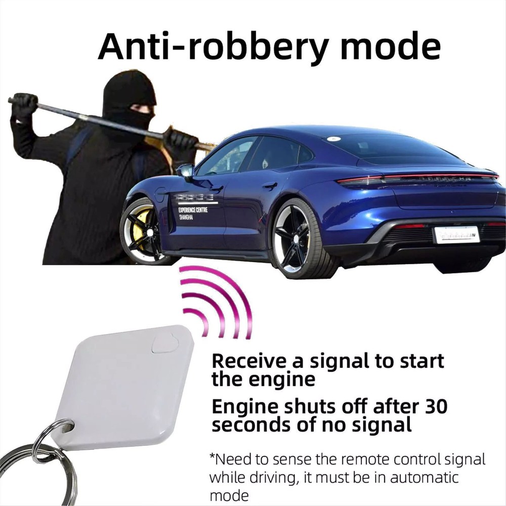 Auto-Sensing Immobilizer Car Anti-Theft Engine Lock Smart Alarm System