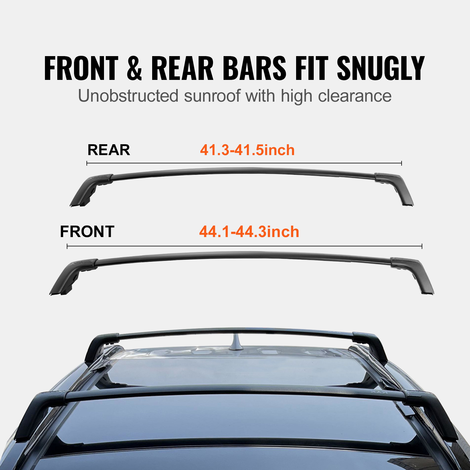 Roof Rack Crossbar for TOYOTA RAV4 2019-2022 Aluminum with Lock 2 PCS