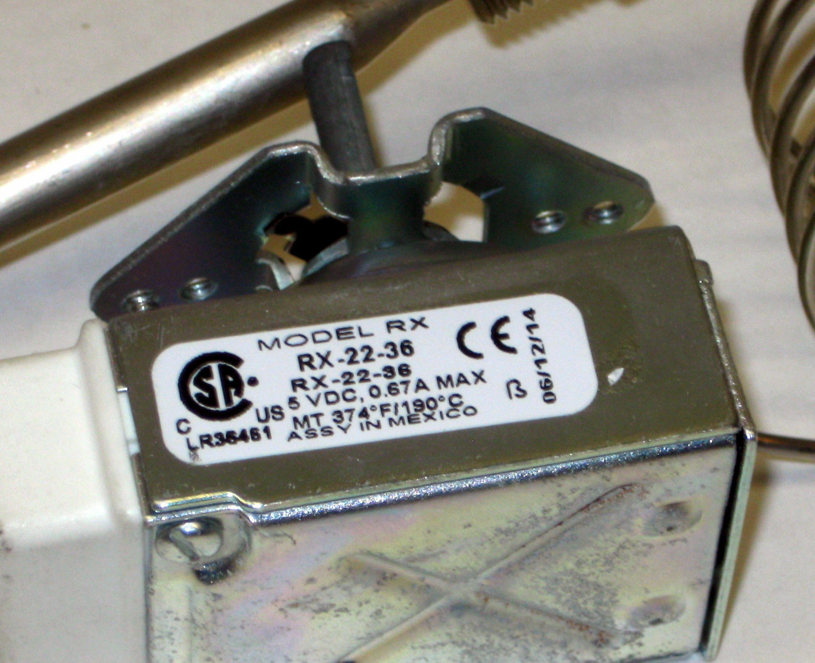 RX-22-36 Robertshaw Commercial Fryer Thermostat for 46-1494 Pitco 60125402