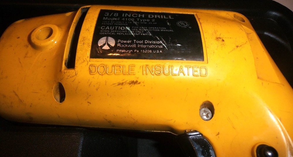 Rockwell 3/8 Electric Drill With Case