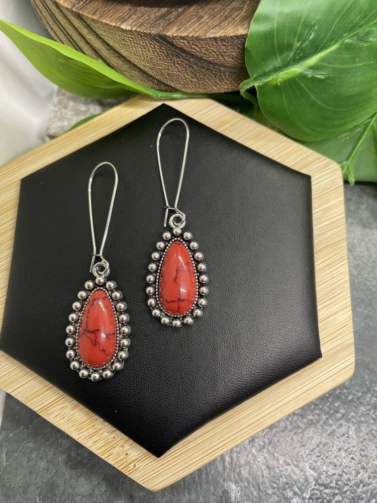 2” Silver-tone Boho Dangle Earring Set  New Free Ship B4486