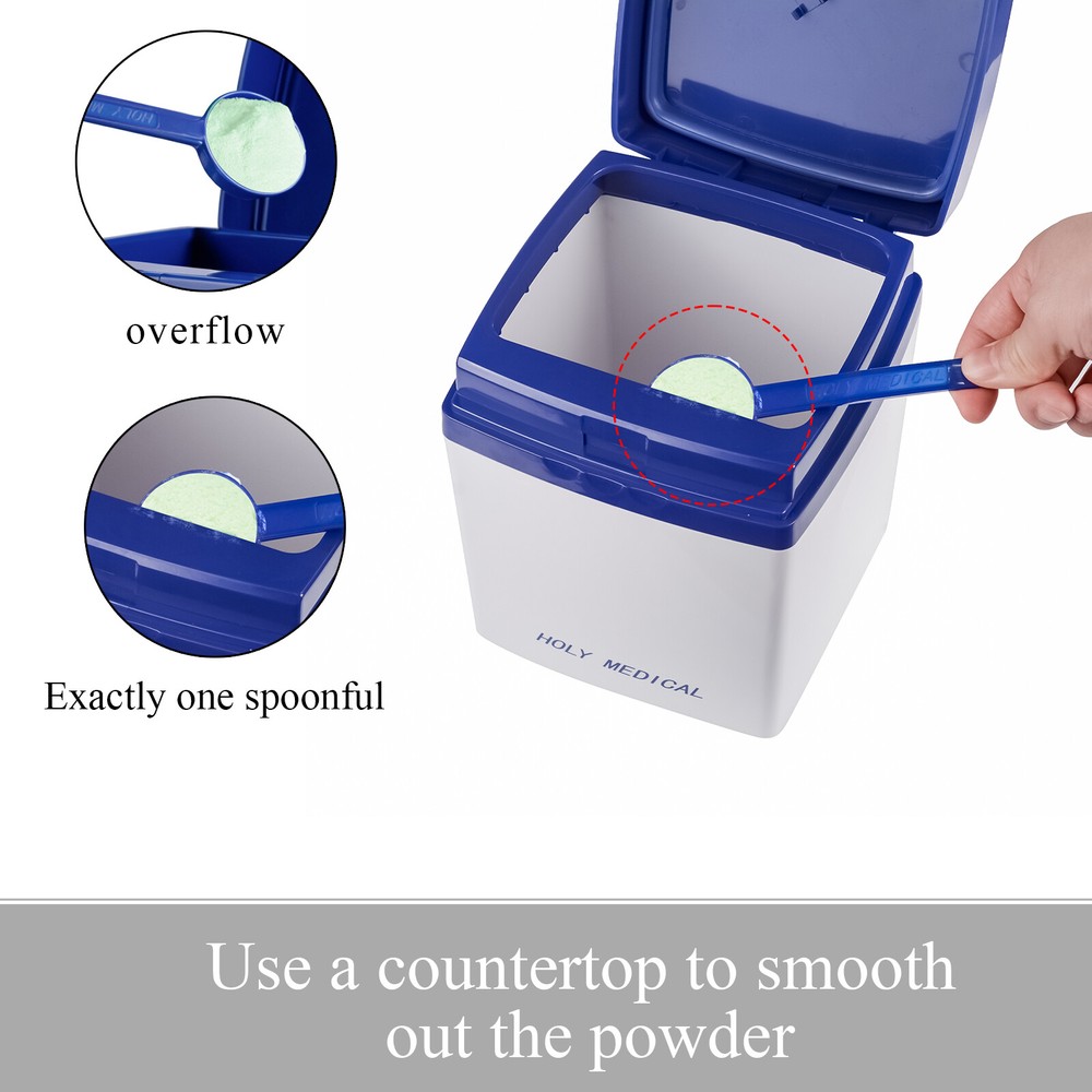 Moisture-Proof Container with Sealable Lid for Impression Materials & Mixer Tool