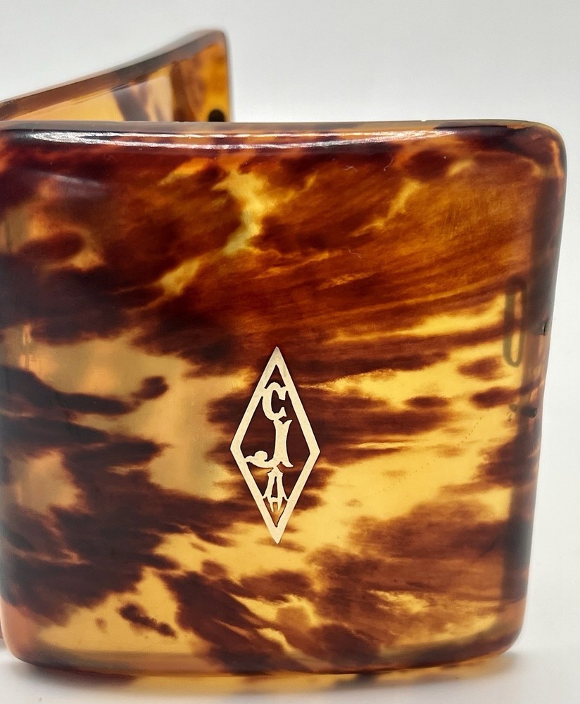 Antique Cigarette Case Tortoise Shell Possibly By Asprey
