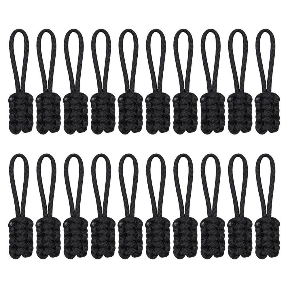 20 Pcs Zipper Pulls for Backpacks Replacement Slider Heads Small