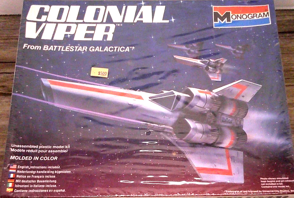 Monogram model kit Colonial Viper from Battlestar Galactica sealed kit 1978