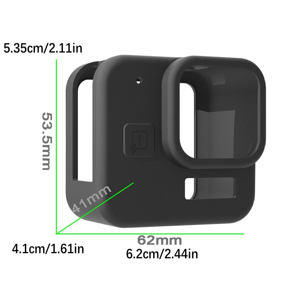 Black Silicone Case For GoPro Hero 11 Black Mini Action Camera Replace Accessory