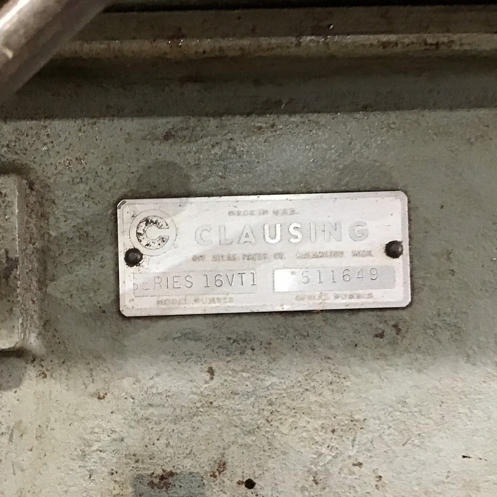 Clausing 16VT1 Variable Speed Drill Press Table with MT Quill