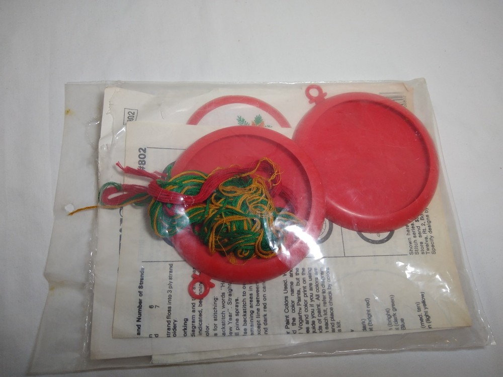 1981 Tint' N Stitch Ornaments Started Studio 12 makes 2