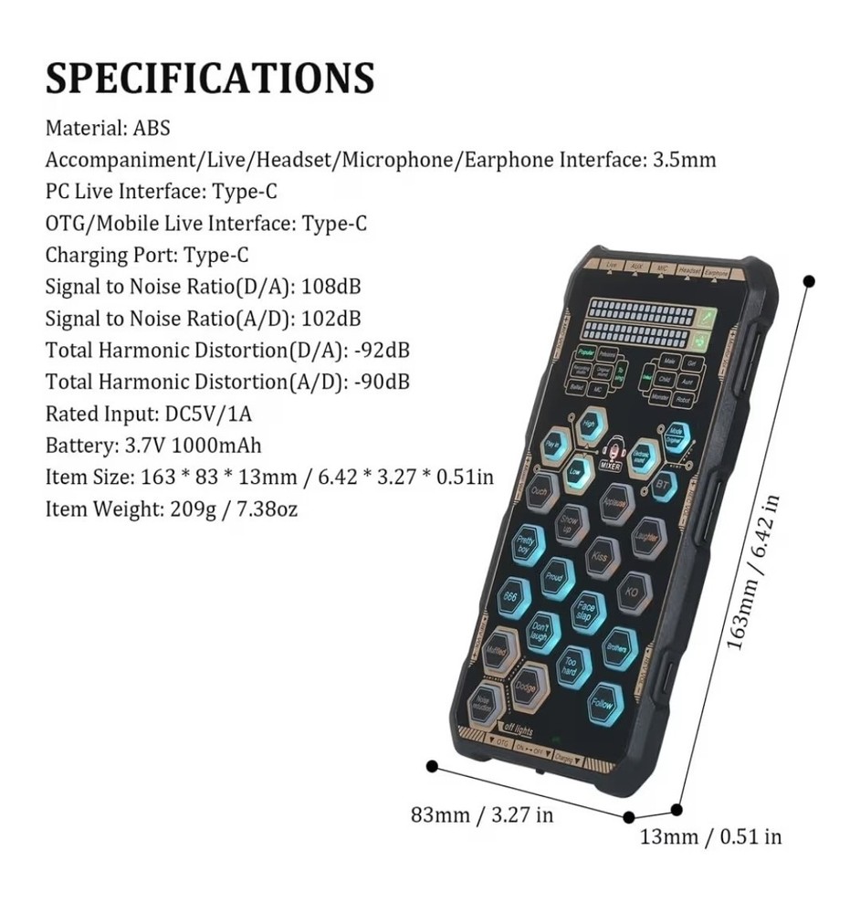 Universal Sound Card for Mobile Phone and Computer