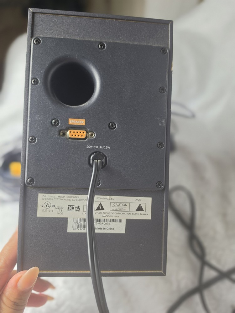 Dells 2.1 Speakers Systems Suboowfer +2 Speakers Computer Audio Set Tested