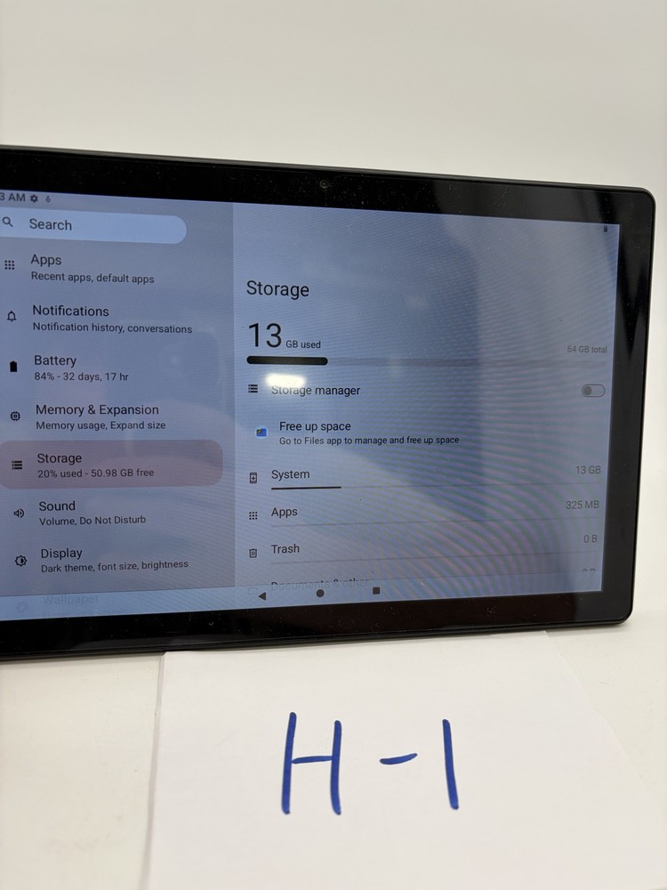 TAB10 Max Android Tablet 10" 64GB Smart Camera Used Good H1