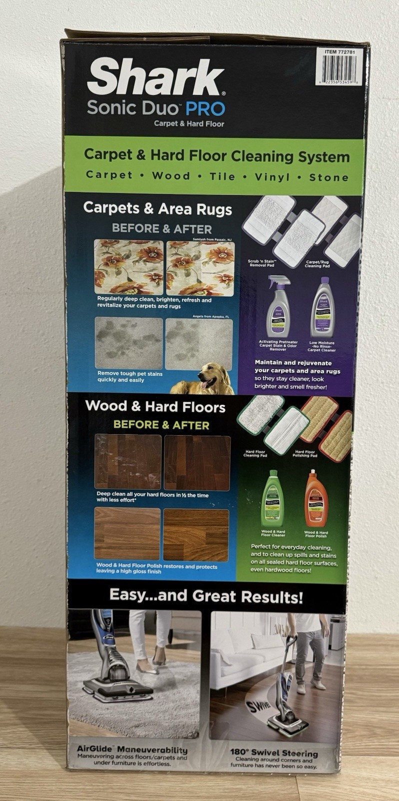 Shark Professional Sonic Duo Pro Wood & Carpet Floor Scrubber Cleaner SP1000 26