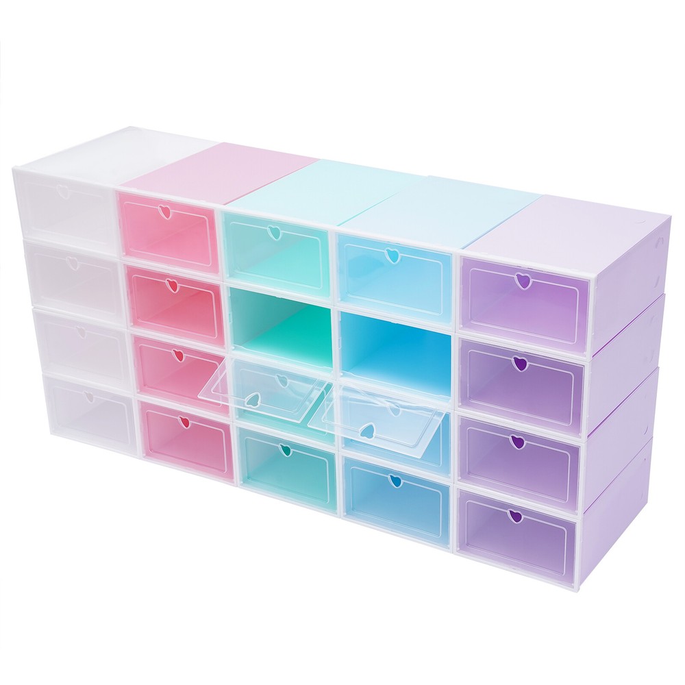 Transparent Shoe Boxes with Dustproof and Moistureproof Features, High-Quality