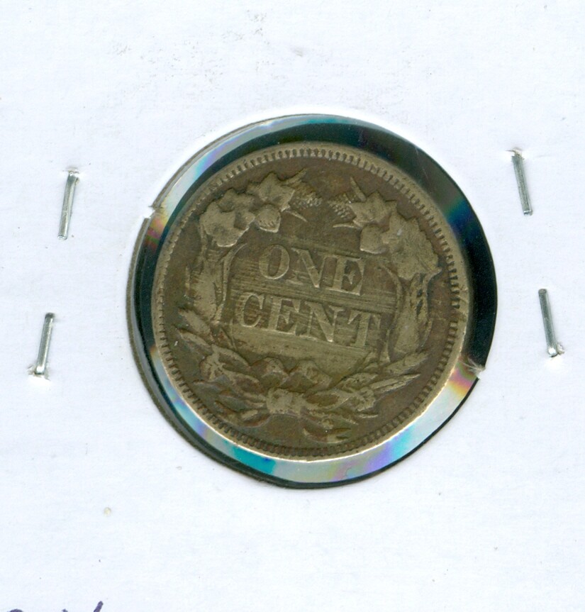 1857 FLYING EAGLE CENT EF XF NICE COIN .
