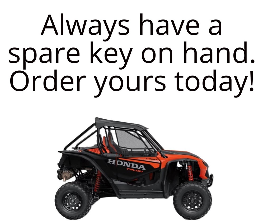 Honda Talon Keys Replacement Key Cut to your Code C00-C99 D00-D99