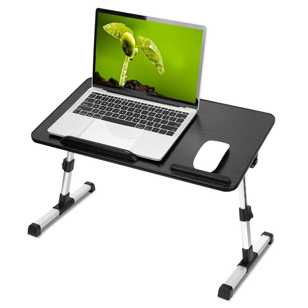 Folding Laptop Table Desk Breakfast Notebook Reading Sofa Bed Writing Tray Stand