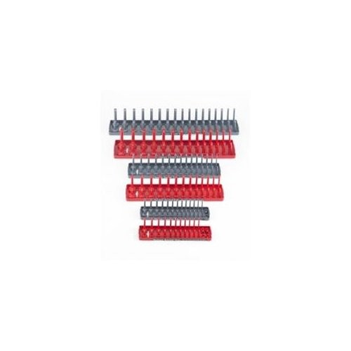 Hansen Global 92000 Socket Tray 6-pack Assortment, Red/gray
