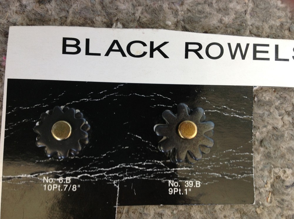 Black Rowels 3 Pair