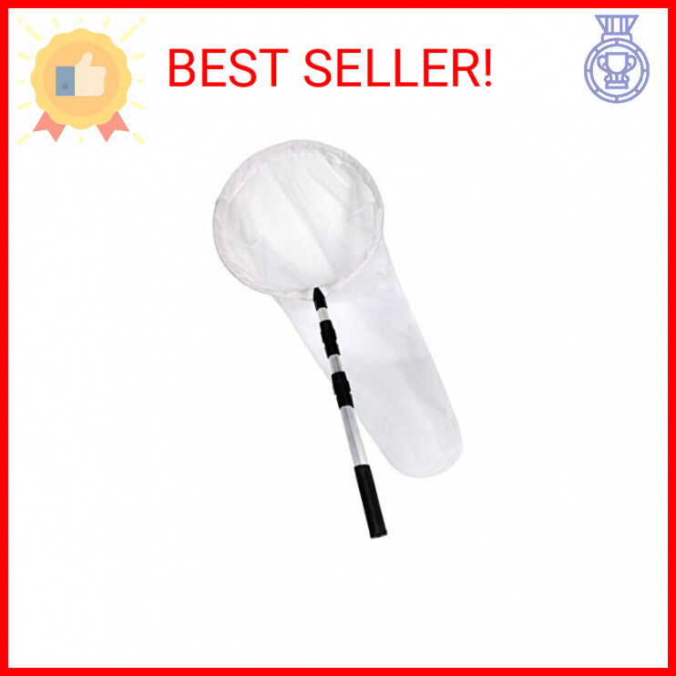 RESTCLOUD Large Insect and Butterfly Net Bug Catching Net Bird Net with 14" Ring