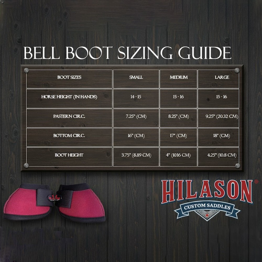 Large Hilason Horse No Turn Training Protective Shock Absorbing Bell Boots