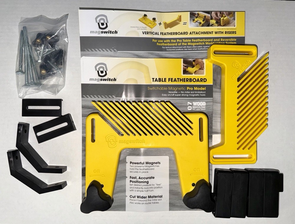 Magswitch Pro Table Featherboard With Vertical Featherboard Attachment