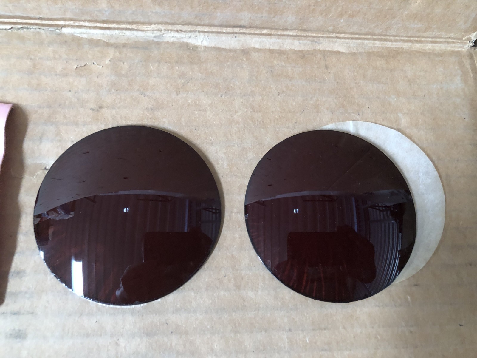 Sunglasses Lenses UV400 Plano Base Ultraviolet Protected Solid Brown