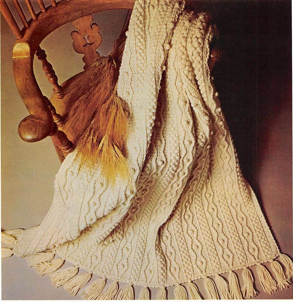 Irish Afghan Pattern in Crochet Vintage
