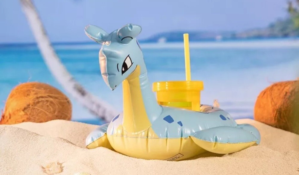 Lapras Pokemon Summer Days Inflatable Beverage Float / Can Holder (2 Pack)