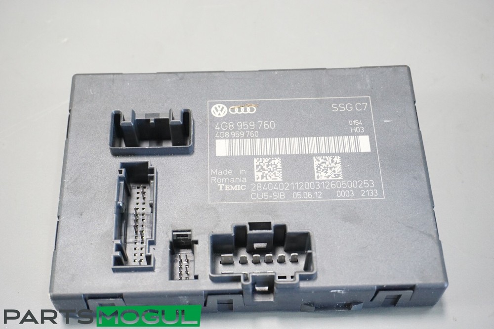 2012-2018 AUDI A6 QUATTRO - Front SEAT / Backrest Adjustment Control Module