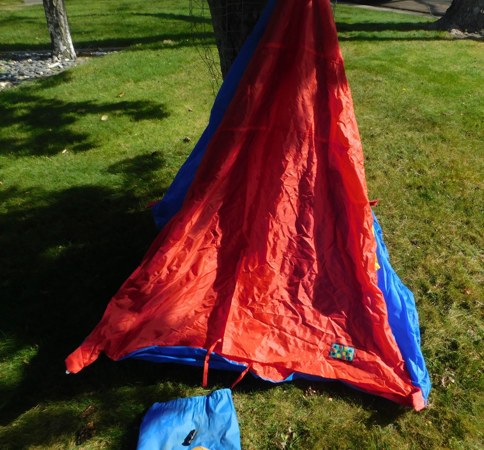 VTG 90's GYMBOREE PLAY SLEEP TENT INDOOR OUTDOOR GYMBO THE CLOWN RAINBOW