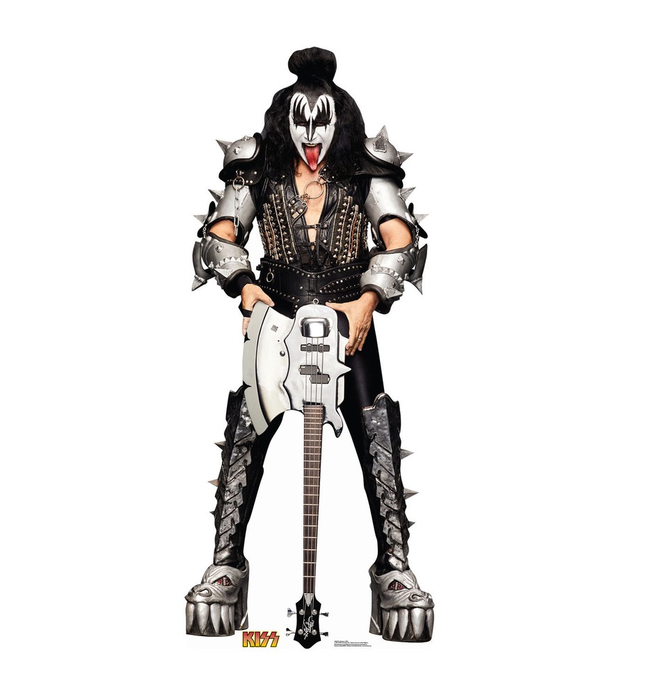 KISS GENE SIMMONS THE DEMON LIFESIZE CARDBOARD STANDUP STANDEE CUTOUT POSTER NEW
